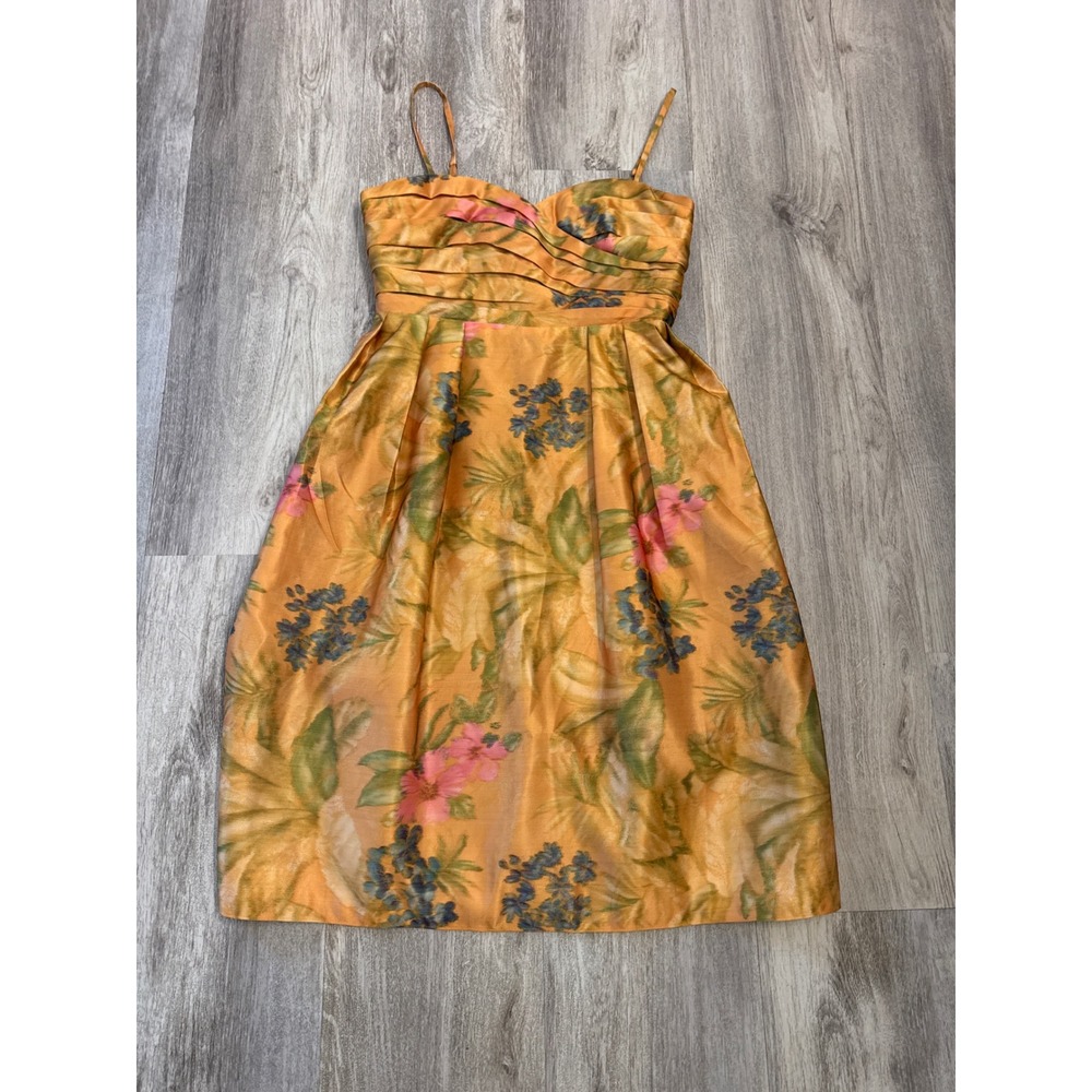 Anthropologie James Coviello Botanica Floral Cocktail Dress Women Size 10 - Picture 6 of 9